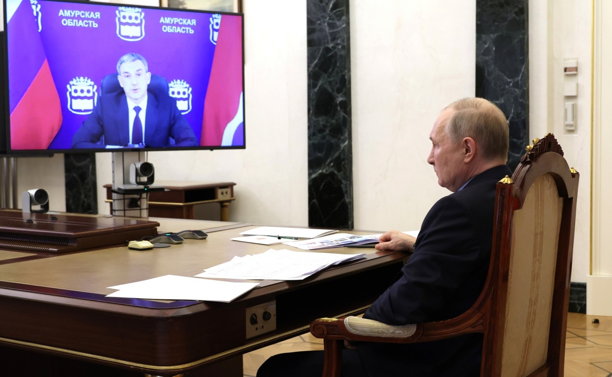 Встреча президента в главой Амурской области