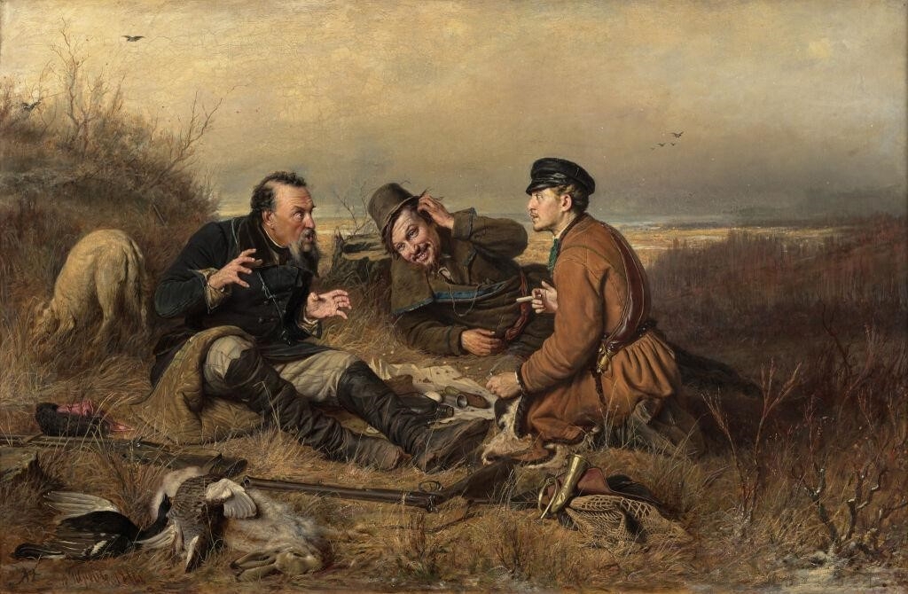 Василий Перов. Охотники на привале, 1871