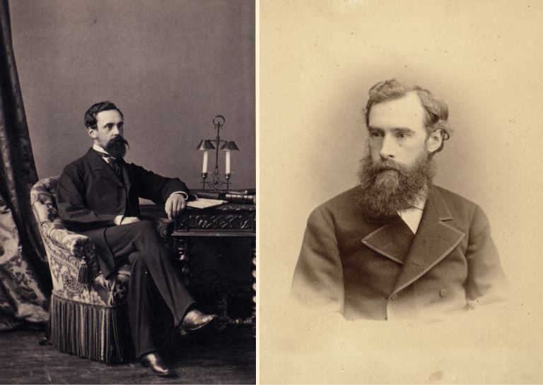Слева: Сергей Михайлович Третьяков, 1864. Справа: Павел Михайлович Третьяков, 1871-1876