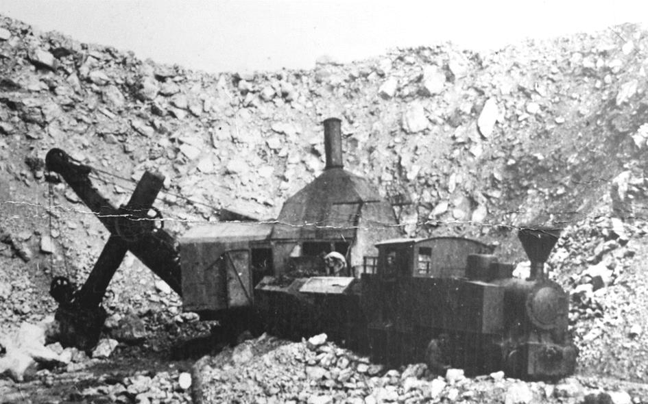 Карьер Спасского цементного завода, 1936 г.