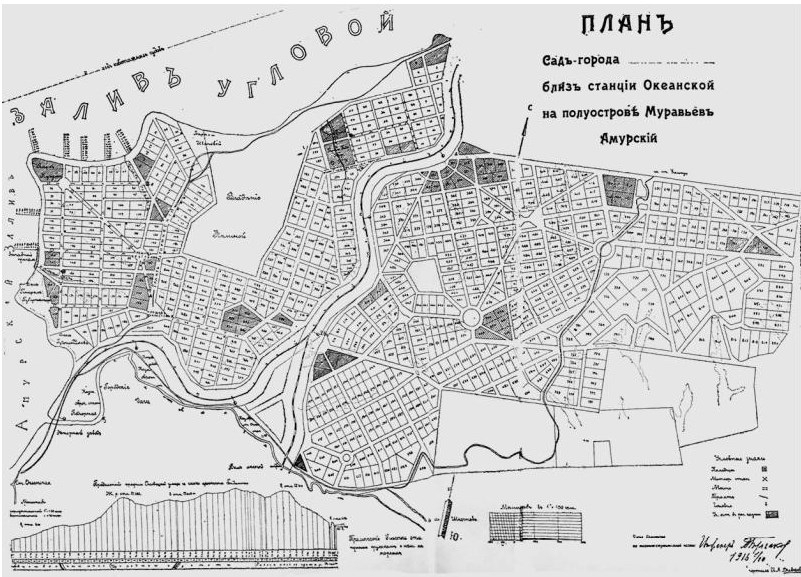 План пос. Садгород. Инж. А. И. Булгаков. 1915