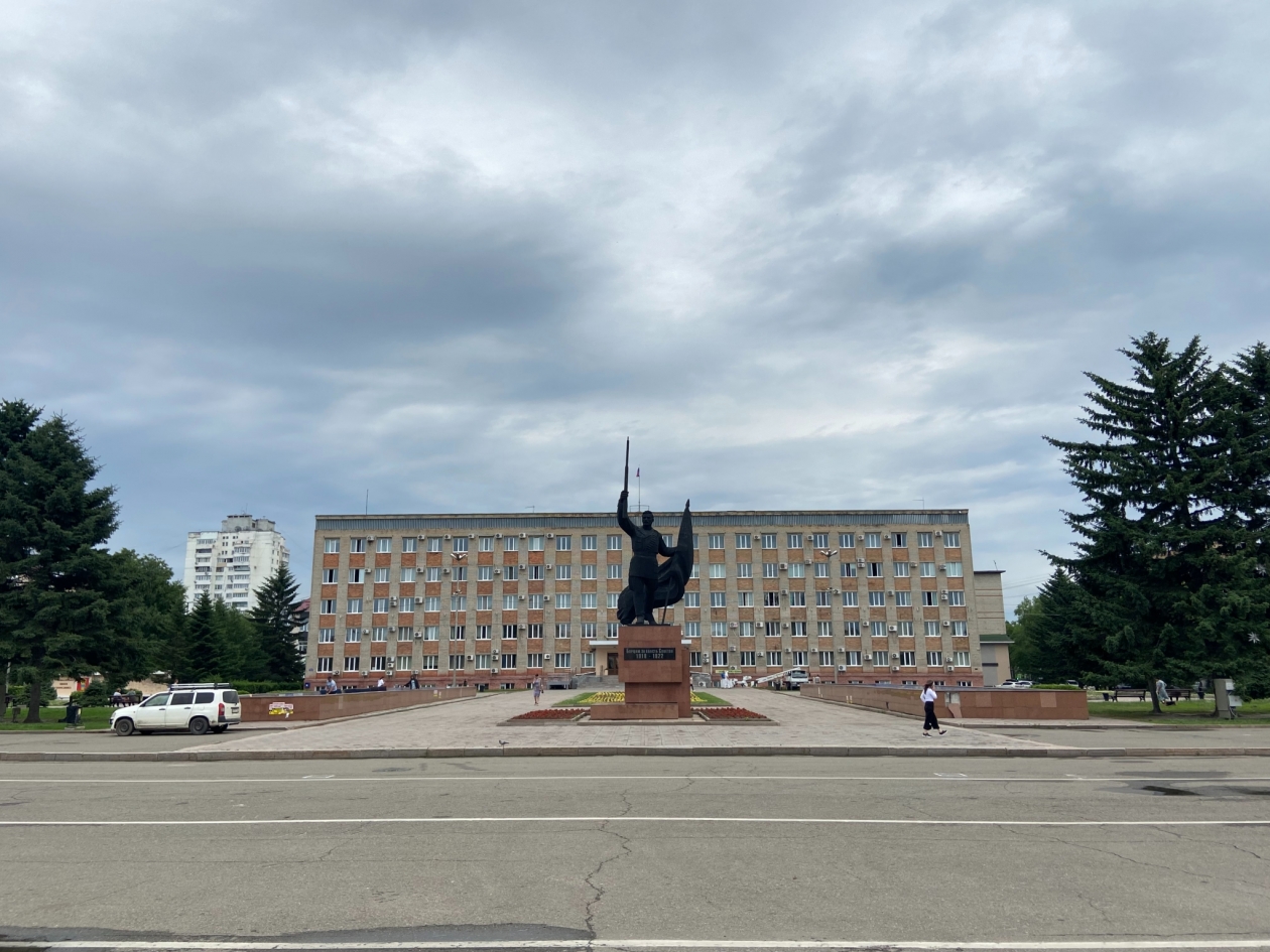 Современный вид площади Уссурийска