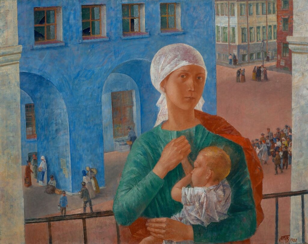 Кузьма Петров-Водкин. Петроградская Мадонна. 1920 год. Коллекция Государственной Третьяковской галереи