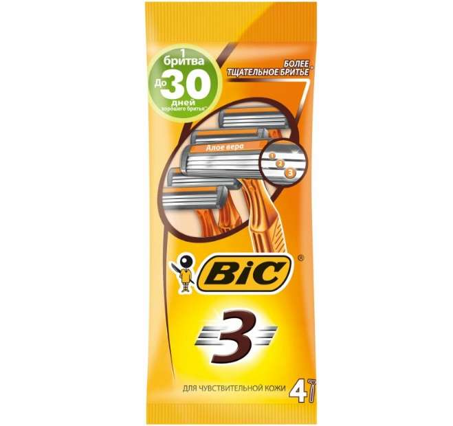 Бритва мужская BIC 3 Sensitive