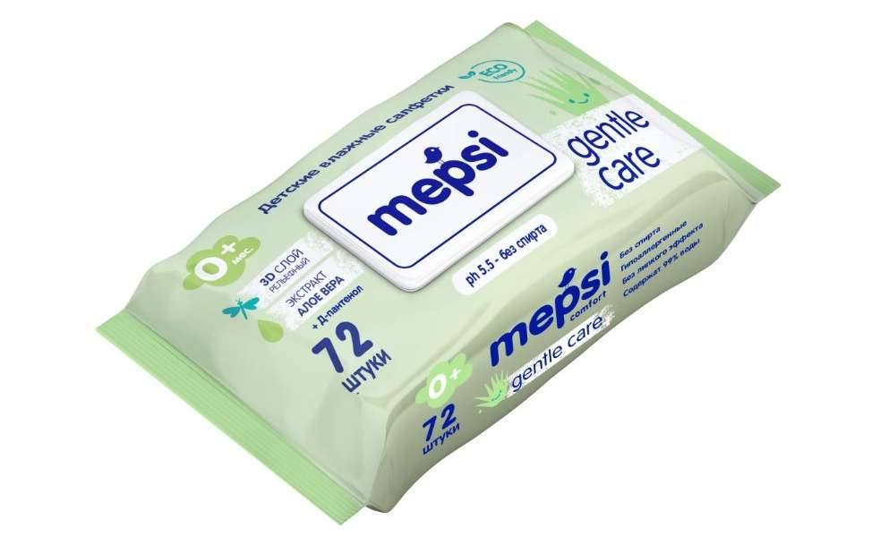 Влажные салфетки Mepsi с Алое Вера